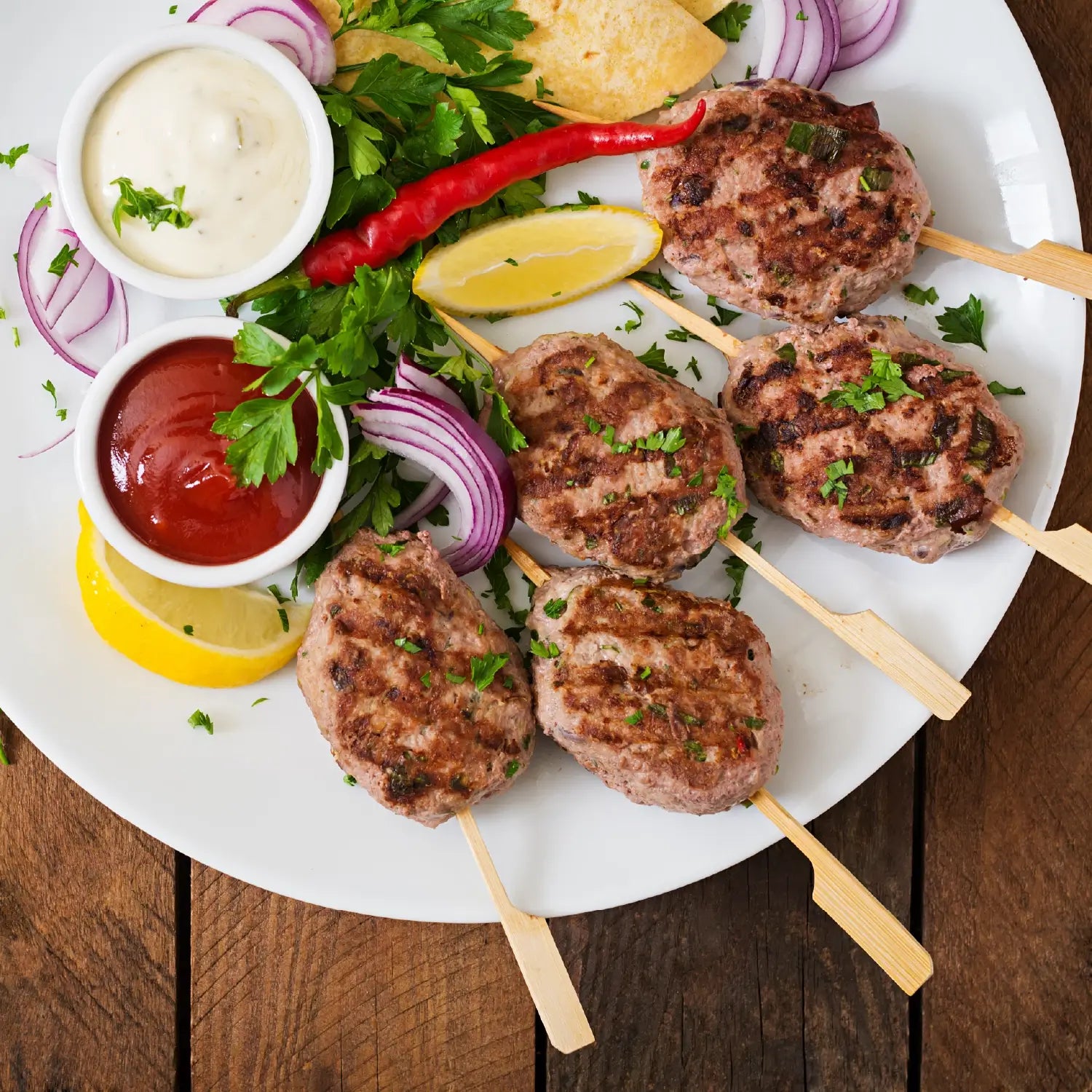 Halal Beef Kufta 80/20 with Parsley